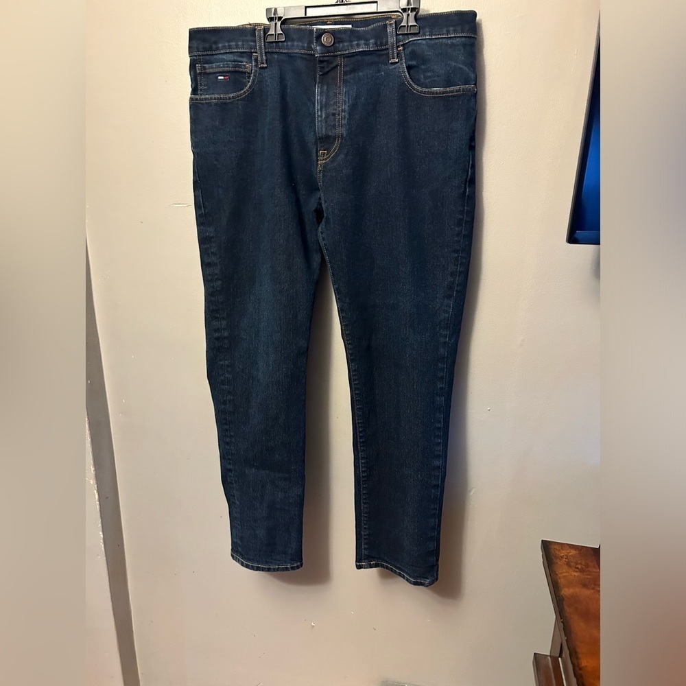 Tommy Hilfiger jeans - dark blue relaxed straight leg classic denim - Picture 2 of 10